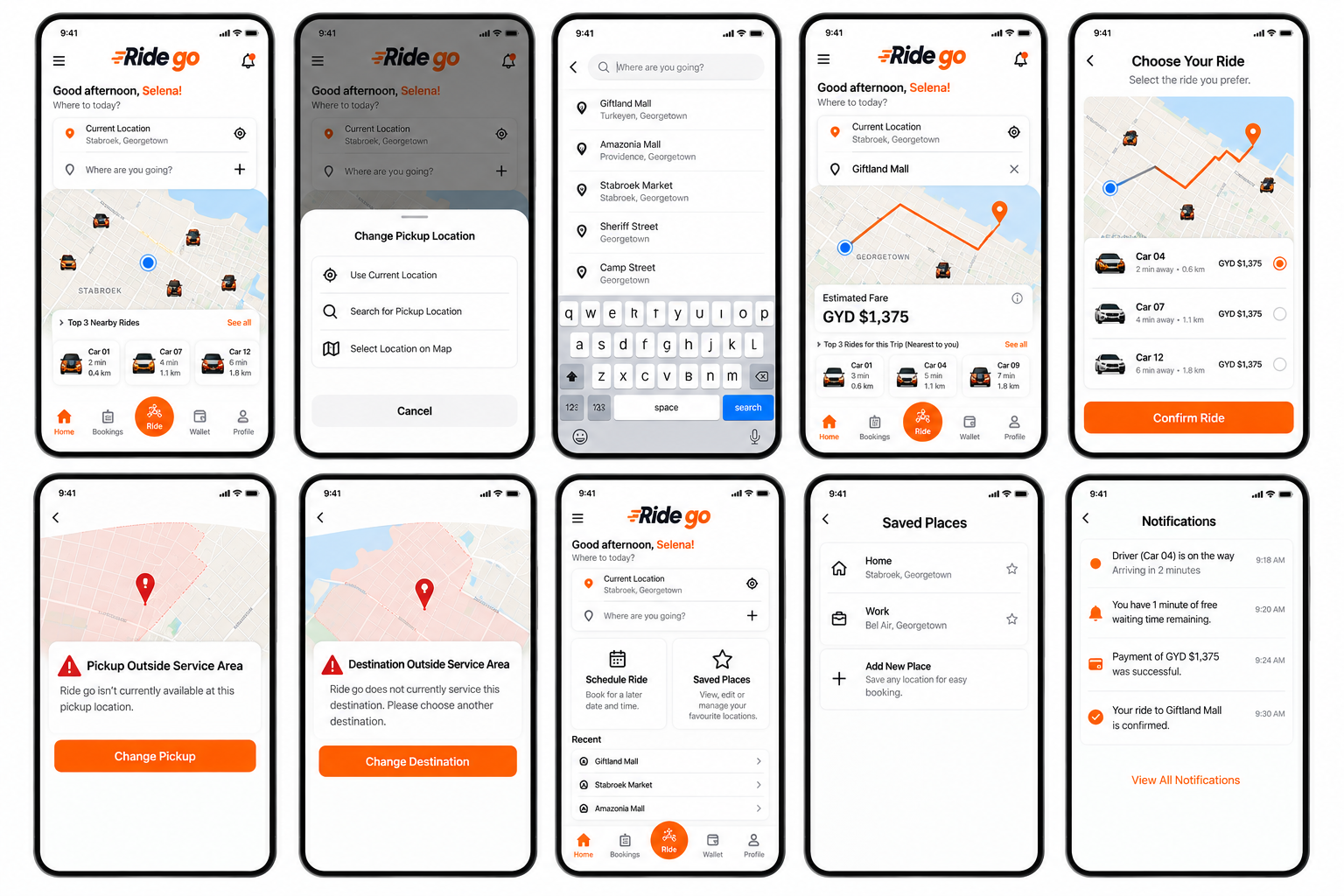 Ride Go — A transportation platform designed around passenger booking, driver operations, live ride management and the complete trip lifecycle.